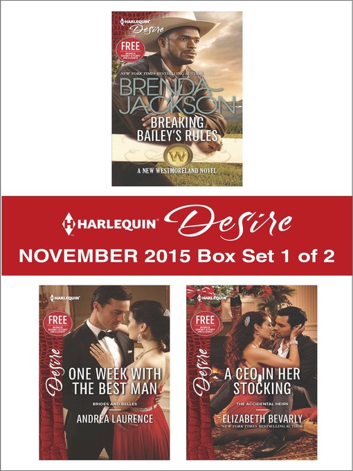 Title details for Harlequin Desire November 2015, Box Set 1 of 2 by Brenda Jackson - Wait list